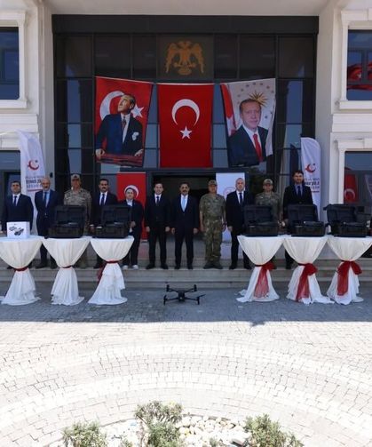 Hatay'da sınır güvenliğine dron desteği