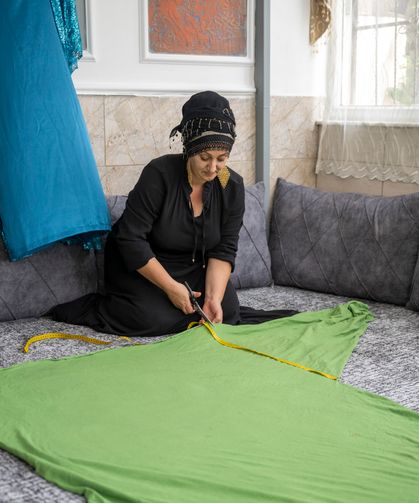Büyükşehir destekledi, evinde üretime başladı
