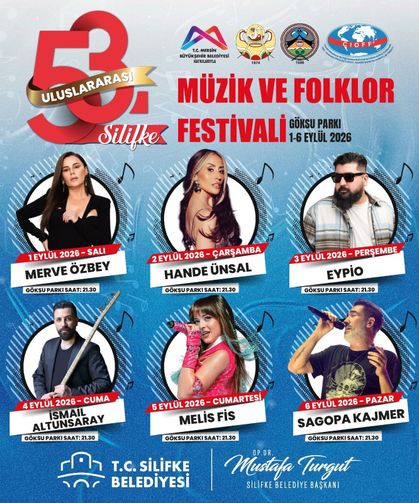 53'üncü Uluslararası Silifke Müzik ve Folklor Festivali için geri sayım başladı