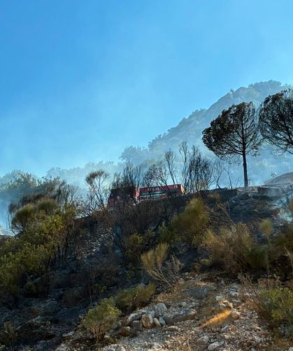 Antalya'nın 2 ilçesinde orman yangını / Ek fotoğraflar