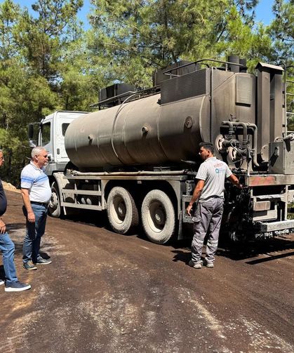 Başkan Topaloğlu asfalt çalışmalarını inceledi
