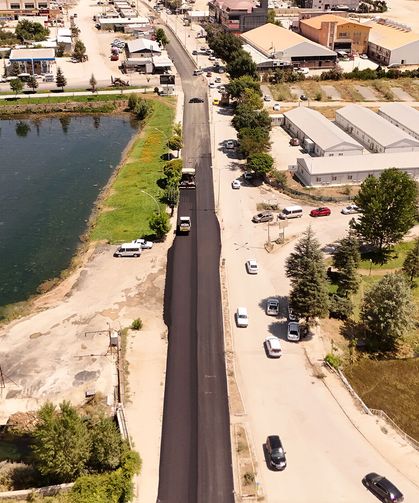 Elbistan Dr. Devlet Bahçeli Bulvarı asfaltlanıyor