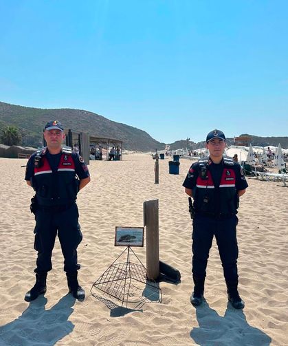 Patara'da Caretta caretta yuvalarında jandarmadan denetim