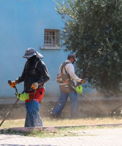 Toroslar'da park ve yeşil alanlarında bakım çalışmaları devam ediyor