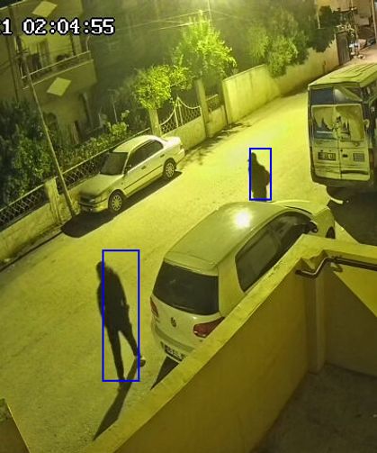 Maskeli hırsızların evin avlusudaki motorsikleti çaldığı anlar kamerada