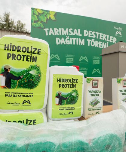 Mersinli üreticilere tarımsal destek