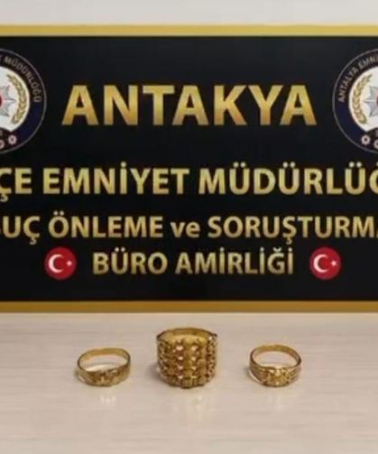 Hatay'da 2 kuyumcudan 3 altın yüzük çalan 2 şüpheli yakalandı