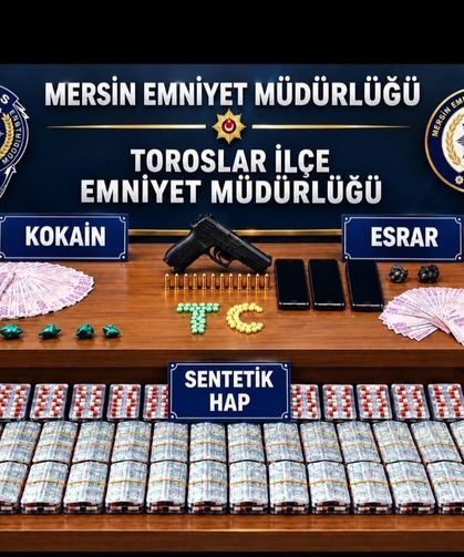 Mersin'de uyuşturucu operasyonu: 4 tutuklama