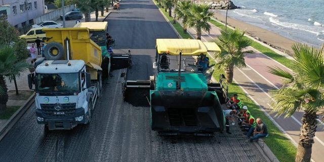 Ünye Sahil Yolu yenilendi
