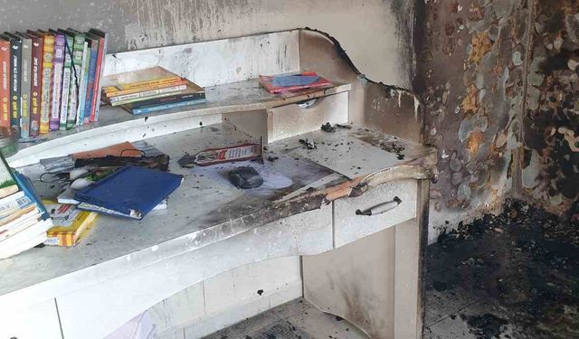 Arsuz’da çıkan ev yangını söndürüldü