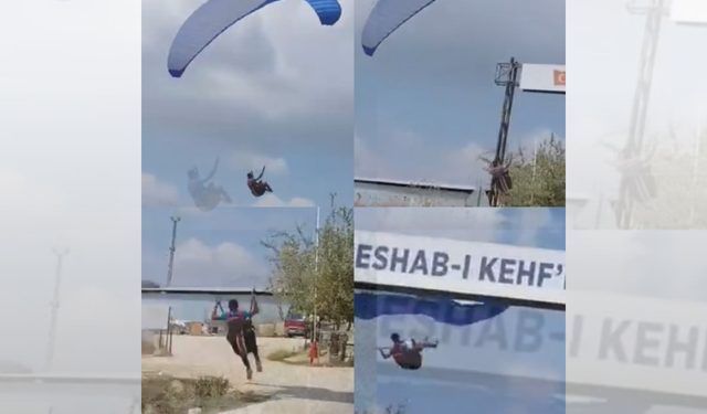 Mersin'de Paraşüt Kazası; Biri Asılı Kaldı Biri Denize Düştü