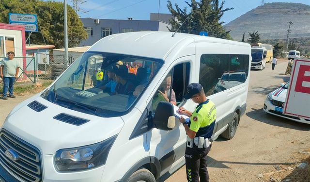 Mersin’de Okul Servislerine Sıkı Denetim