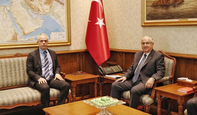 Bakan Güler, KKTC Büyükelçisi Korukoğlu'nu kabul etti