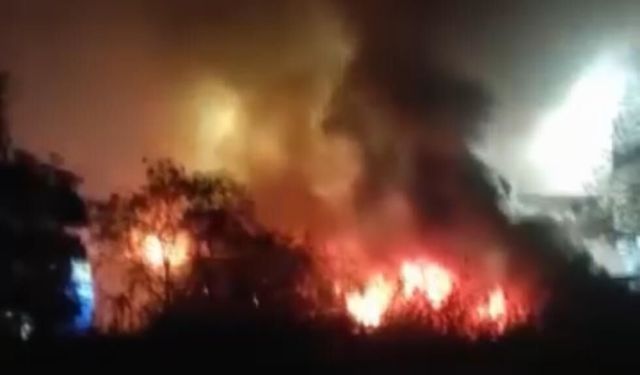 Bursa'da prefabrik yangını, 1 yaralı