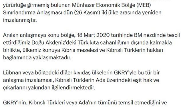 Dışişleri: GKRY'nin, Ada'nın tümünü ilgilendiren tasarruflarda bulunma yetkisi yok