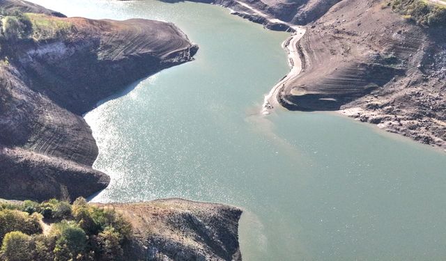 Yuvacık Barajı'nda su seviyesi yüzde 4'e düştü