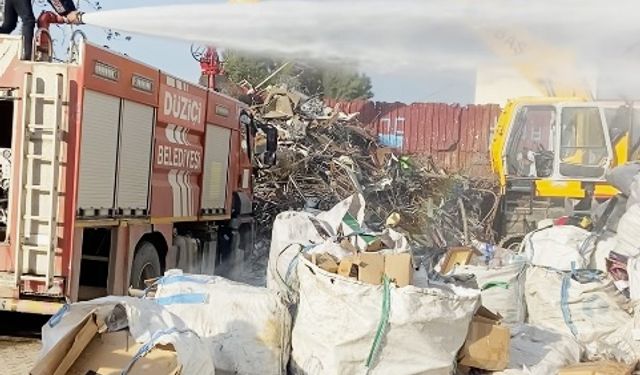 Hurdalıkta çıkan yangın söndürüldü