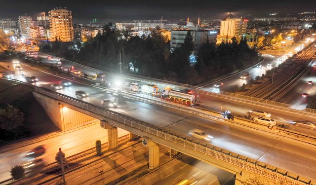 İller Bankası Kavşağı'nda yol çalışması