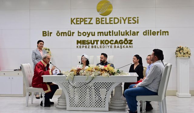 Kepez'de yılın son özel gününde nikah yoğunluğu