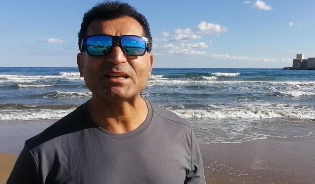 Mersin'de aralık sonunda deniz keyfi