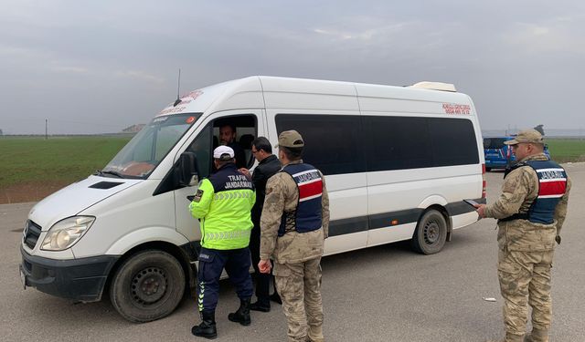 Reyhanlı'da okul servislerine denetim