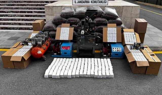 Mersin’de Kaçak Tütün ve Makaron Operasyonu