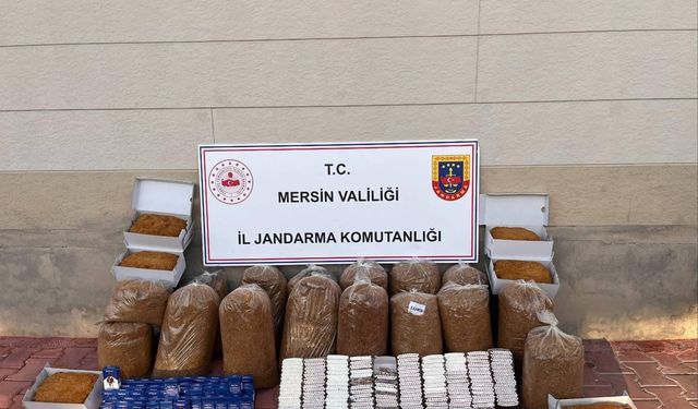 Erdemli'de kaçak sigara operasyonu: 1 gözaltı