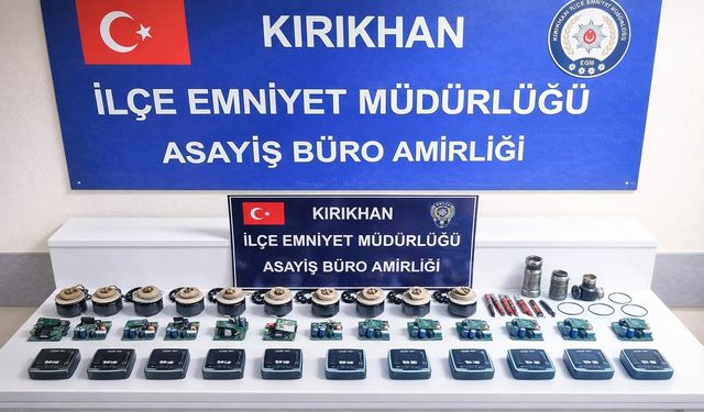 Hatay'da 10 bin 500 avro değerindeki sirkülasyon pompalarını çalan hırsız tutuklandı