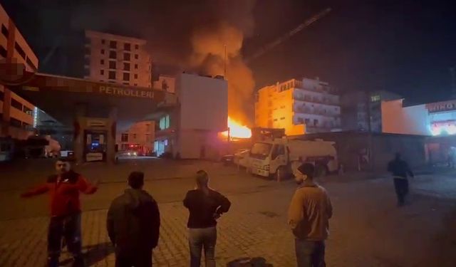Hatay'da iş yeri yangını