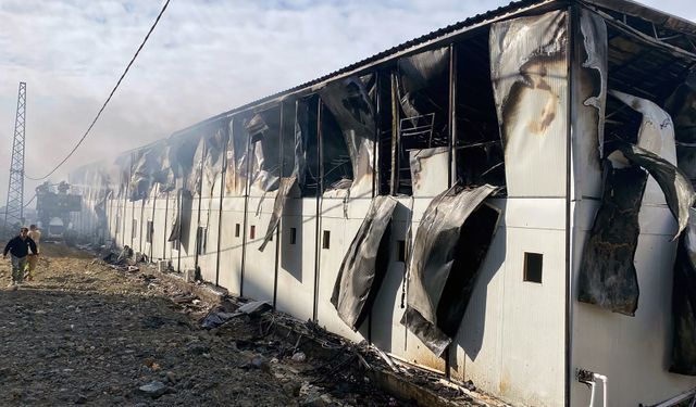 Hatay'da işçilerin kaldığı konteynerde yangın