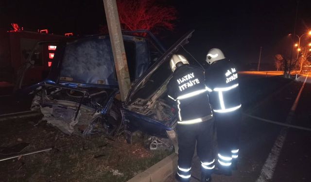 Reyhanlı'da otomobiller çarpıştı: 2 yaralı