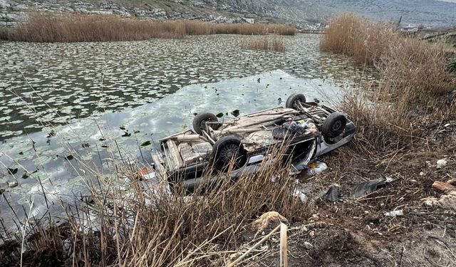 Göle düşen otomobilin sürücüsü öldü