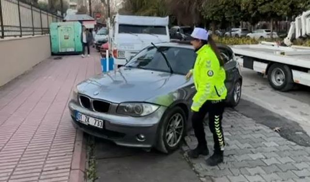Hatalı park yapan 175 sürücüye 233 bin TL ceza