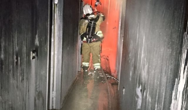 İş yerinde çıkan yangın söndürüldü