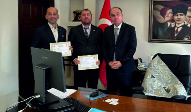 Korkuteli Tapu Müdürlüğü personeline başarı belgesi