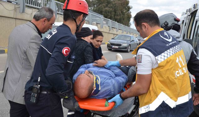 Alt geçitte kaza: 1 yaralı