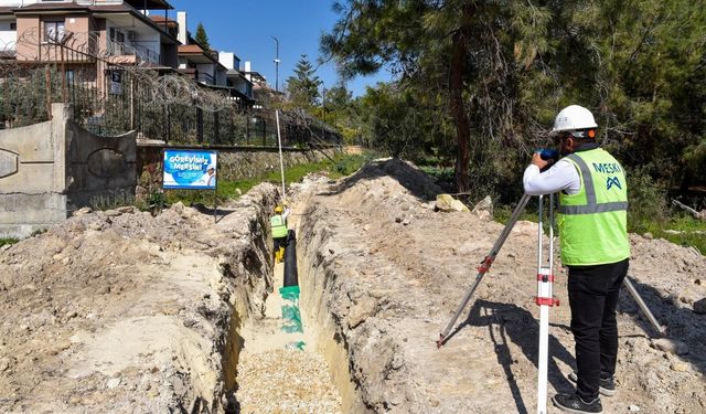 MESKİ, Mezitli Devlet Hastanesi atık su altyapısı çalışmalarını sürdürüyor