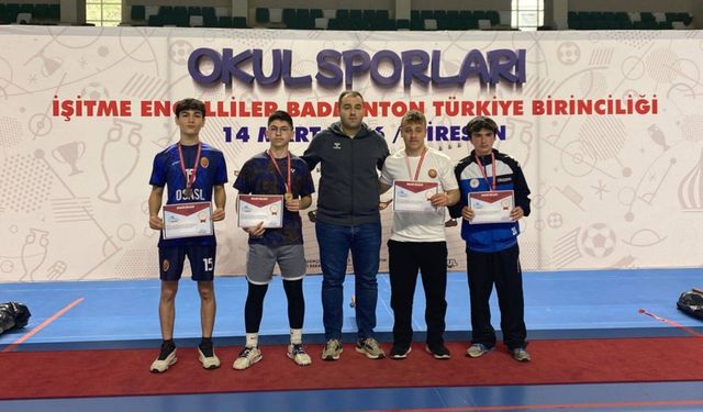 Osmaniyeli sporcu Mehmet Can Kösür Türkiye ikincisi oldu