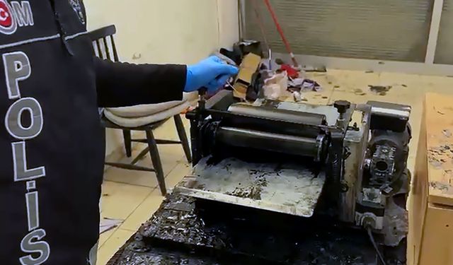 Sahte plaka basıp, satan şüphelilere operasyon; 4 tutuklama