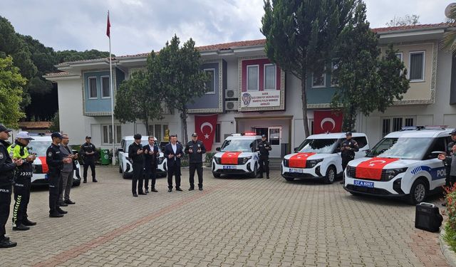 Serik İlçe Emniyet Müdürlüğü'ne 5 yeni araç