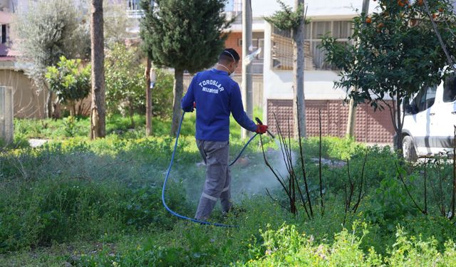 Toroslar'da park ve yeşil alanlar bakımdan geçiyor