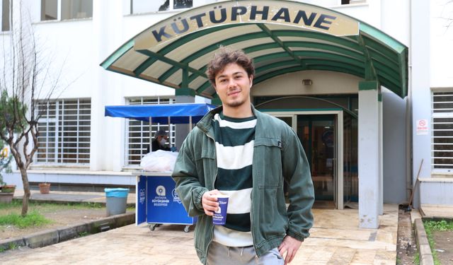 Üniversite öğrencilerine sınav haftası boyunca sıcak çorba ikramı