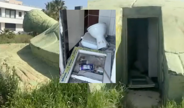 Taşucu Sahilinde Tepki Çeken Görüntü! Kaplumbağa Tuvalet Atıl Kaldı