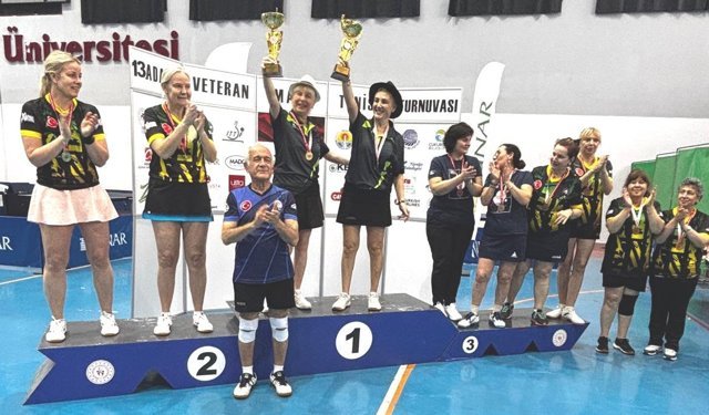 13. Uluslararası Veteranlar Masa Tenisi Turnuvası tamamlandı