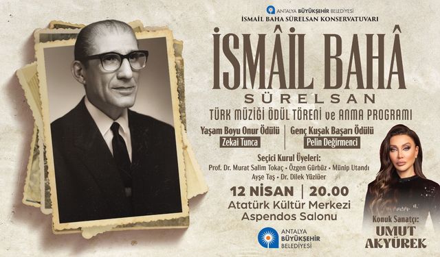 İsmail Baha Sürelsan anısına ödül töreni ve konser