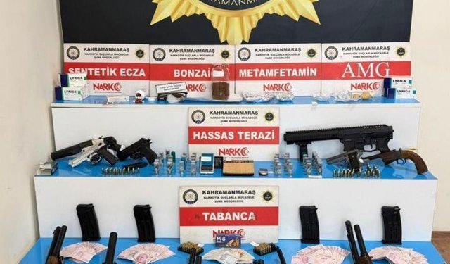 Kahramanmaraş merkezli uyuşturucu soruşturmasında 45 tutuklama