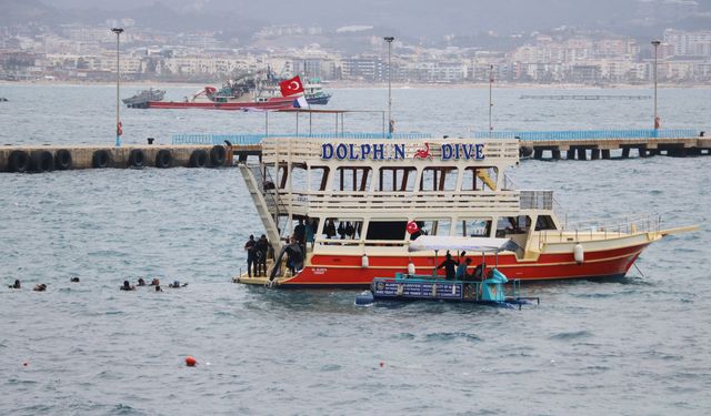 Alanya'da deniz temizliği