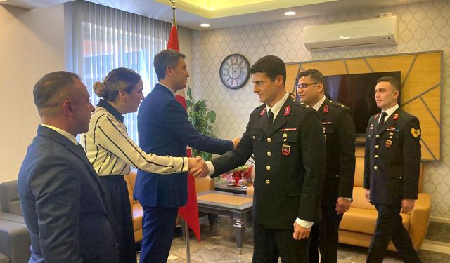 Bucak'ta protokol bayramlaştı
