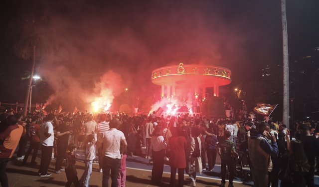 Galatasaray'ın şampiyonluğu Mersin'de kutladı