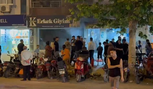 Hatay'da iş yeri yangını